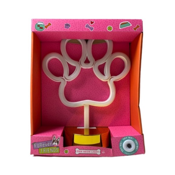 NIB FURever Friends Paw Neon Light - Picture 2 of 10